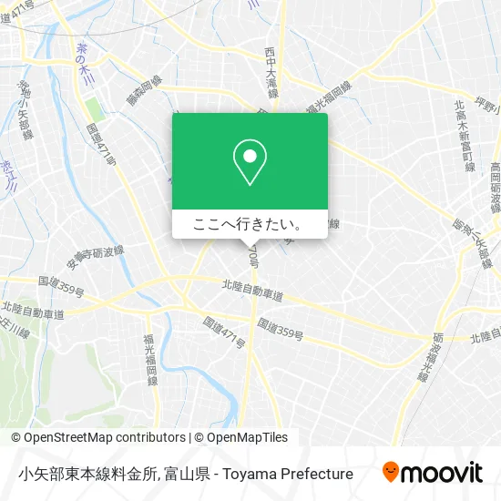 小矢部東本線料金所地図