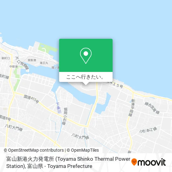 富山新港火力発電所 (Toyama Shinko Thermal Power Station)地図