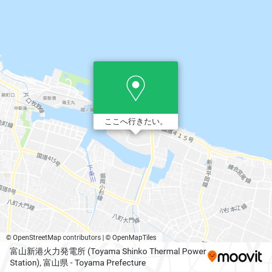 富山新港火力発電所 (Toyama Shinko Thermal Power Station)地図