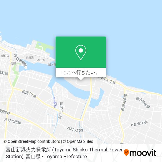 富山新港火力発電所 (Toyama Shinko Thermal Power Station)地図