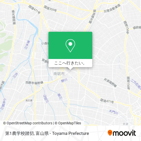 第1農学校踏切地図