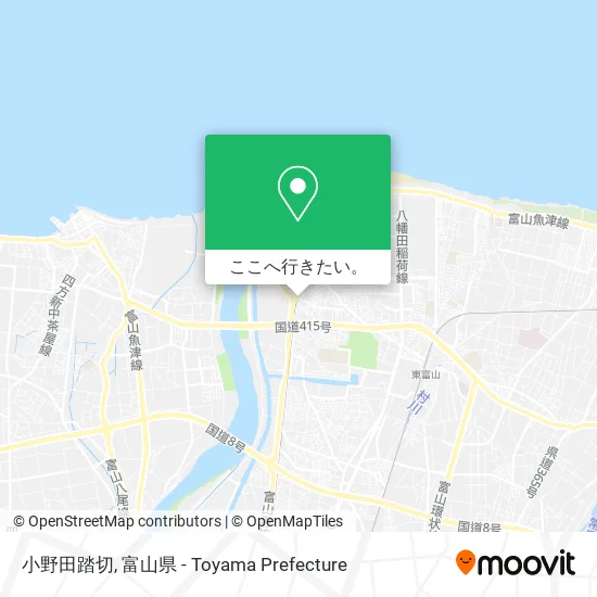 小野田踏切地図