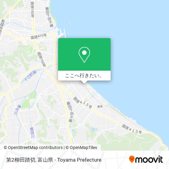 第2柳田踏切地図
