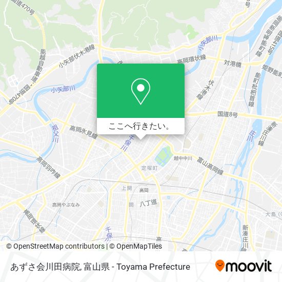 あずさ会川田病院地図