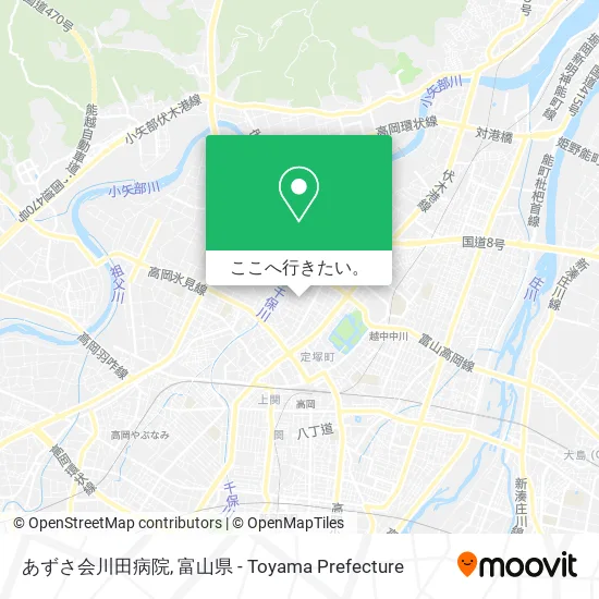 あずさ会川田病院地図