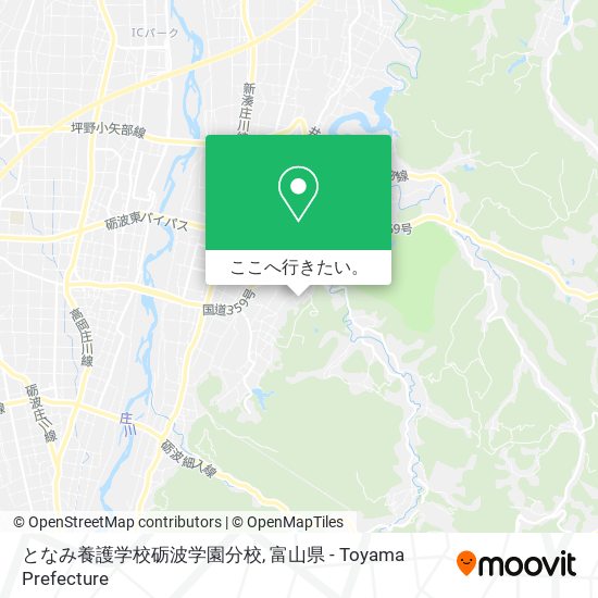 となみ養護学校砺波学園分校地図