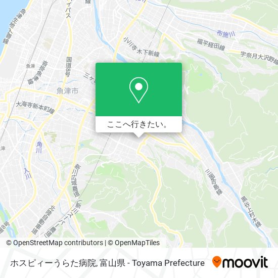ホスピィーうらた病院地図