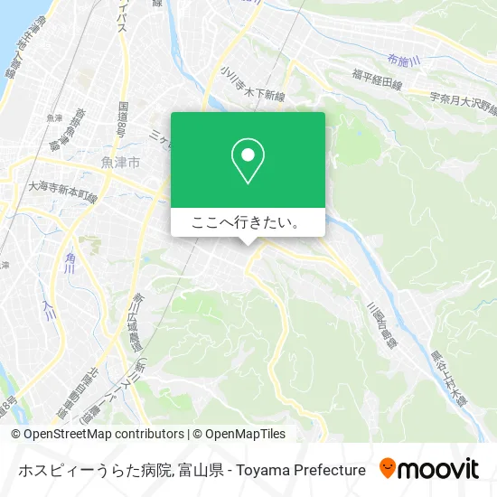 ホスピィーうらた病院地図