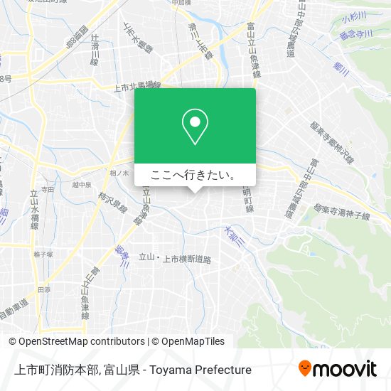 上市町消防本部地図