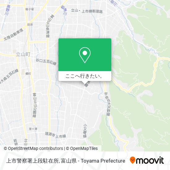 上市警察署上段駐在所地図