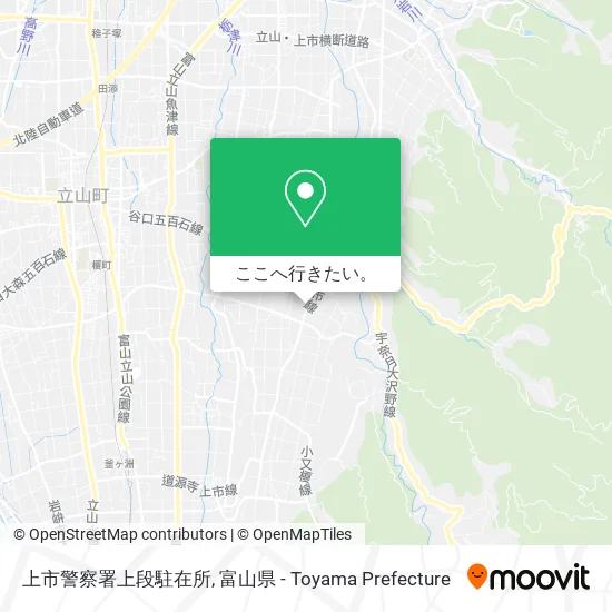 上市警察署上段駐在所地図