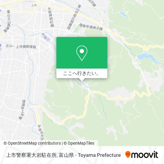 上市警察署大岩駐在所地図