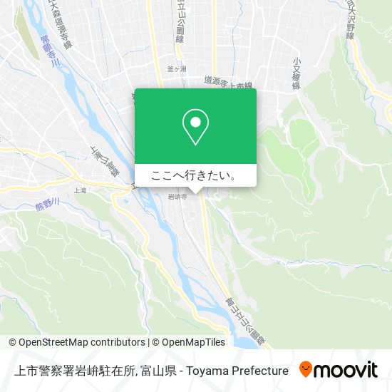 上市警察署岩峅駐在所地図