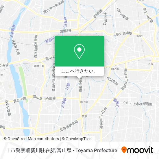 上市警察署新川駐在所地図