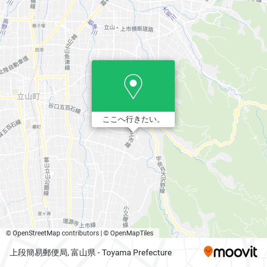 上段簡易郵便局地図