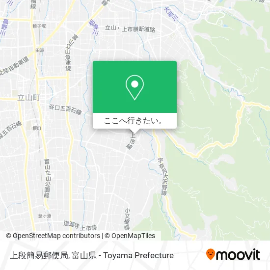 上段簡易郵便局地図