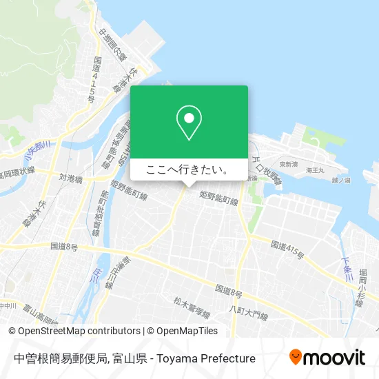 中曽根簡易郵便局地図