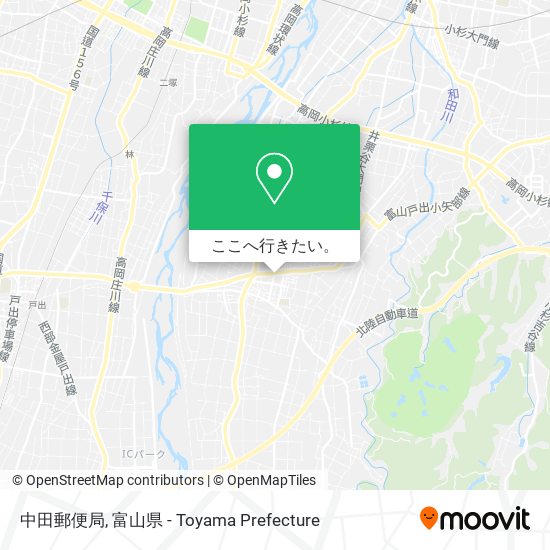 中田郵便局地図