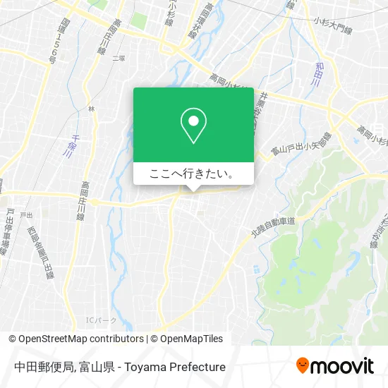中田郵便局地図