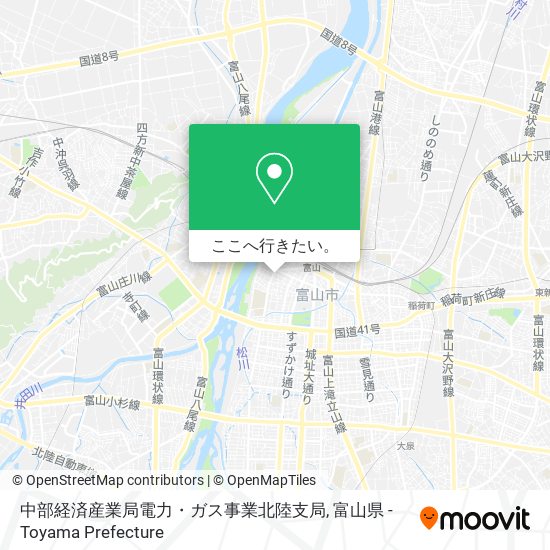 中部経済産業局電力・ガス事業北陸支局地図