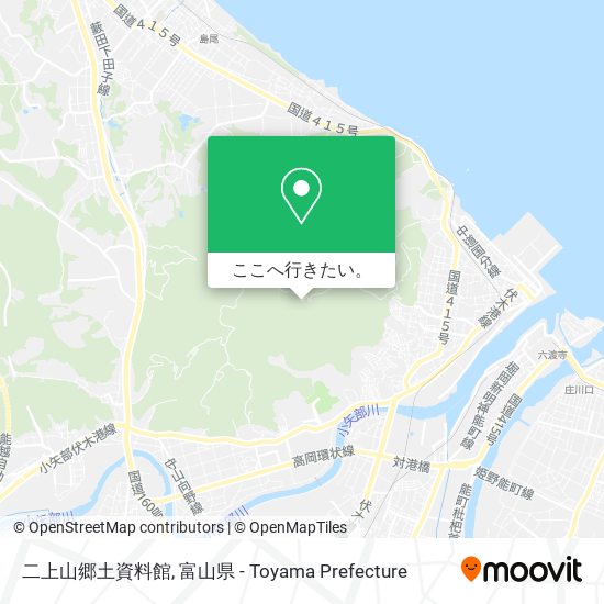 二上山郷土資料館地図