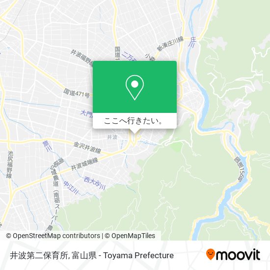 井波第二保育所地図