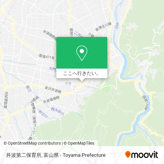 井波第二保育所地図