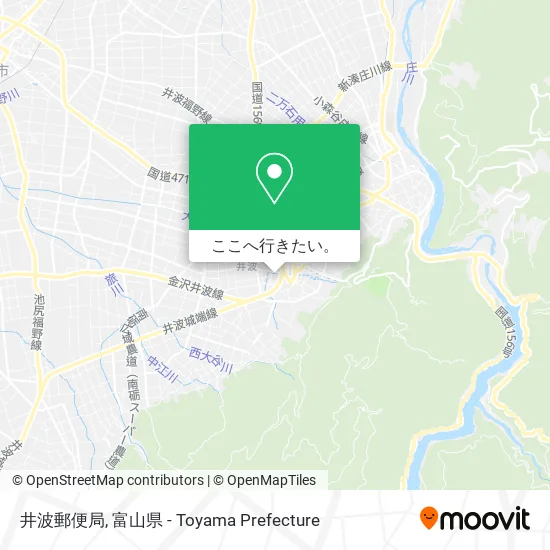 井波郵便局地図