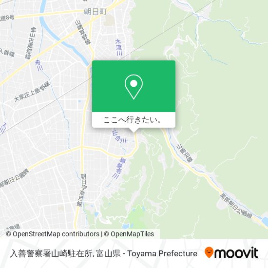 入善警察署山崎駐在所地図