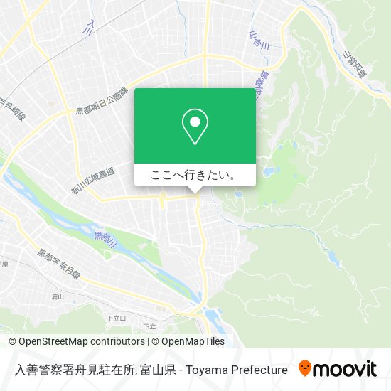 入善警察署舟見駐在所地図
