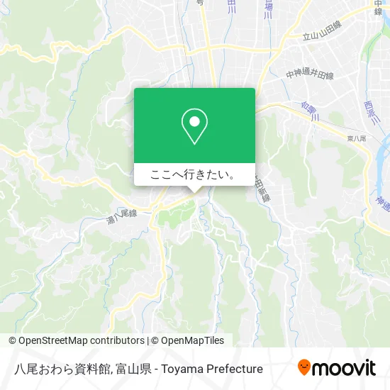 八尾おわら資料館地図
