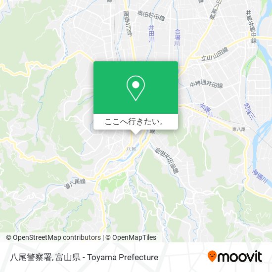 八尾警察署地図