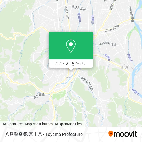 八尾警察署地図