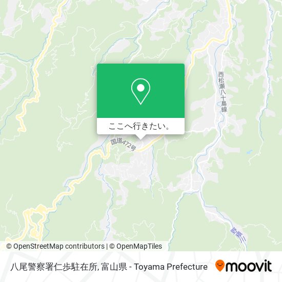 八尾警察署仁歩駐在所地図
