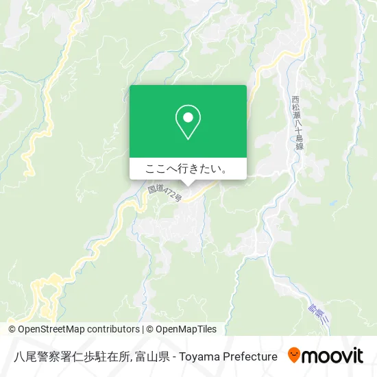 八尾警察署仁歩駐在所地図