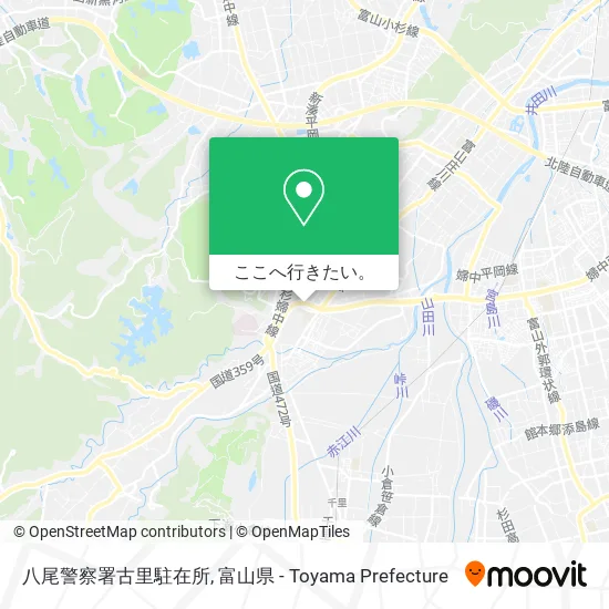 八尾警察署古里駐在所地図