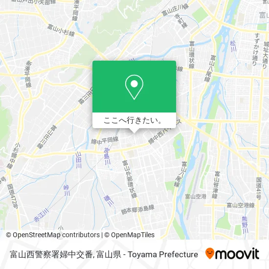 富山西警察署婦中交番地図