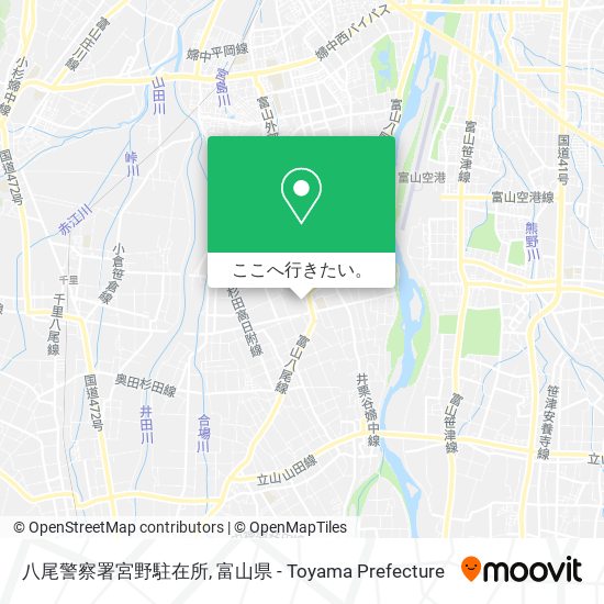 八尾警察署宮野駐在所地図