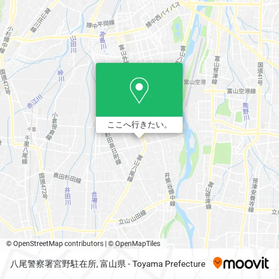八尾警察署宮野駐在所地図