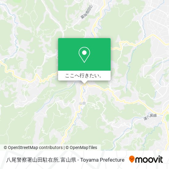 八尾警察署山田駐在所地図