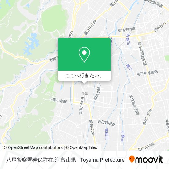 八尾警察署神保駐在所地図