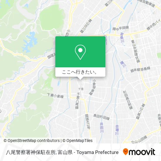 八尾警察署神保駐在所地図