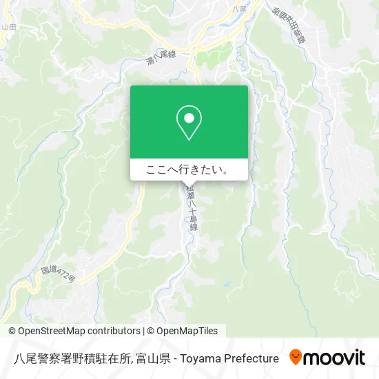 八尾警察署野積駐在所地図