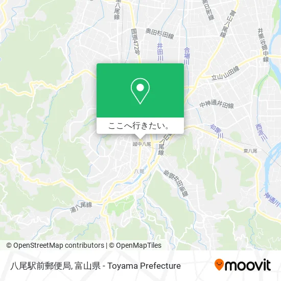 八尾駅前郵便局地図