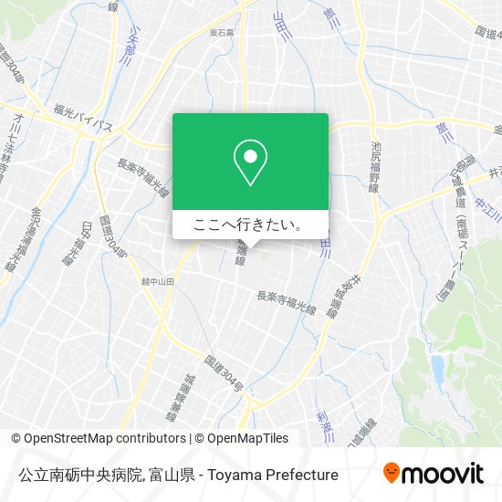 公立南砺中央病院地図
