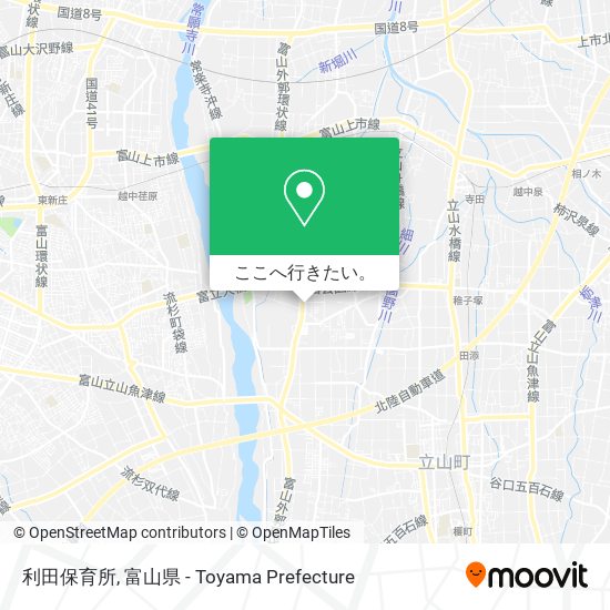 利田保育所地図
