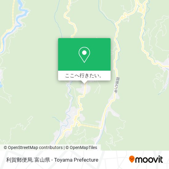 利賀郵便局地図