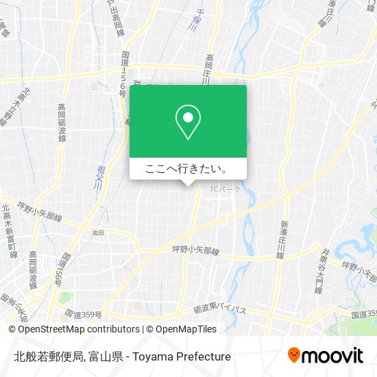 北般若郵便局地図