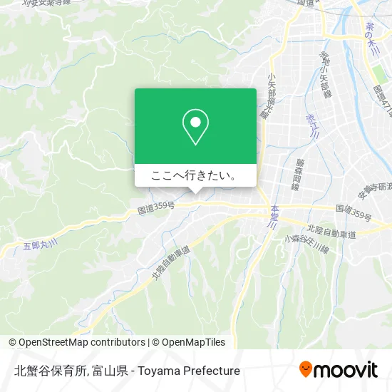 北蟹谷保育所地図