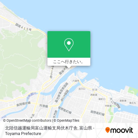 北陸信越運輸局富山運輸支局伏木庁舎地図